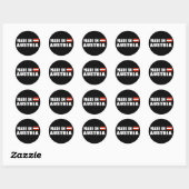 Made in Oostenrijk Ronde Sticker (Vel)