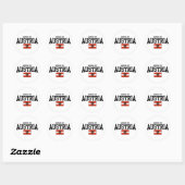Made in Oostenrijk Ronde Sticker (Vel)