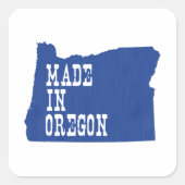 Made in Oregon Vierkante Sticker (Voorkant)