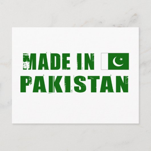 Made in Pakistan Briefkaart (Voorkant)