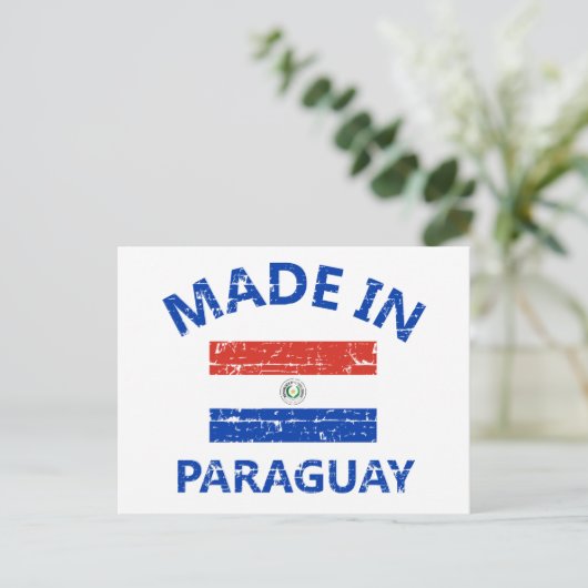 Made in Paraguay Briefkaart (Staand voorkant)