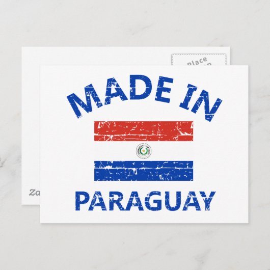 Made in Paraguay Briefkaart (Voorkant / Achterkant)