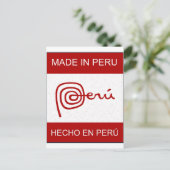 Made in Peru Briefkaart (Staand voorkant)