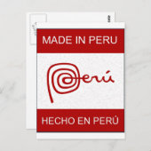 Made in Peru Briefkaart (Voorkant / Achterkant)