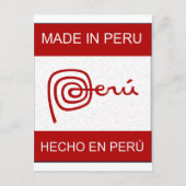 Made in Peru Briefkaart (Voorkant)