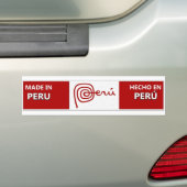 Made in Peru Bumpersticker - Hecho en Perú (Op auto)