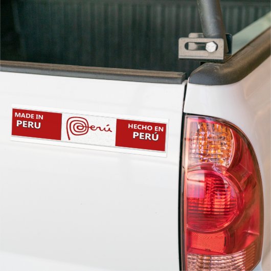 Made in Peru Bumpersticker - Hecho en Perú (Op Truck)