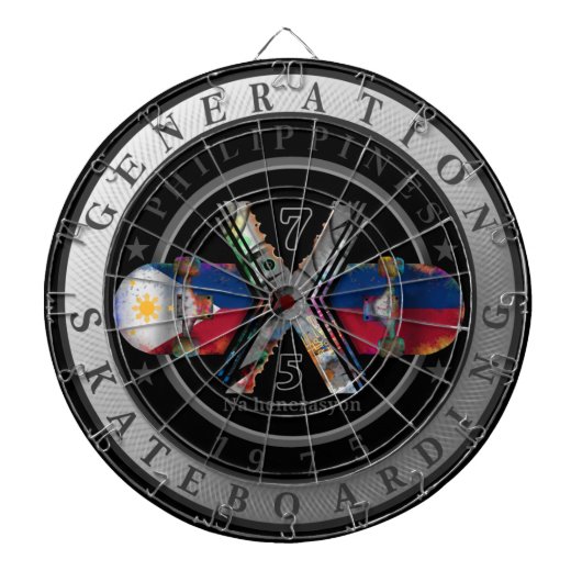 Made in Philippines 1975 Logo Dartbord (Voorkant)