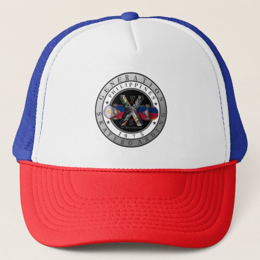 Made in Philippines 1975 Logo Trucker Pet (Voorkant)
