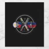 Made in Philippines 1975 Wijn Etiket (Enkel label)