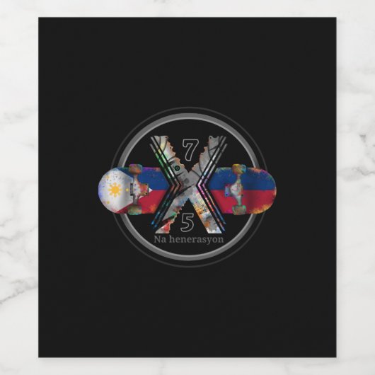 Made in Philippines 1975 Wijn Etiket (Enkel label)