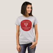 Made in psychologie gek op humor grap t-shirt (Voorkant volledig)