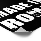 Made in Roemenië Poster (Hoek)