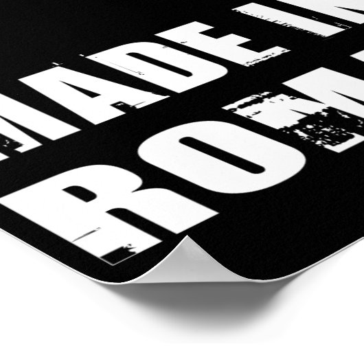 Made in Roemenië Poster (Hoek)