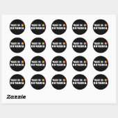 Made in Roemenië Ronde Sticker (Vel)