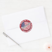 Made in San Francisco California Vlag Ronde Sticker (Envelop)