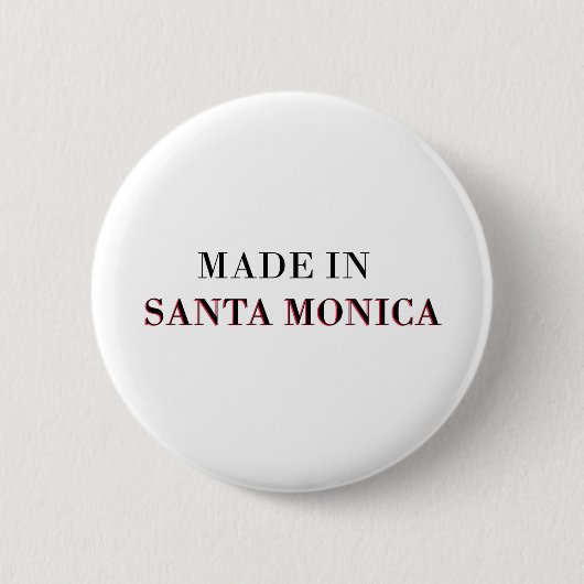 Made in Santa Monica Ronde Button 5,7 Cm (Voorkant)