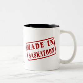 Made in Saskatoon Tweekleurige Koffiemok