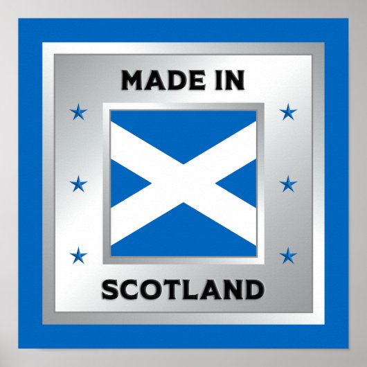 Made in Schotland Poster (Voorkant)