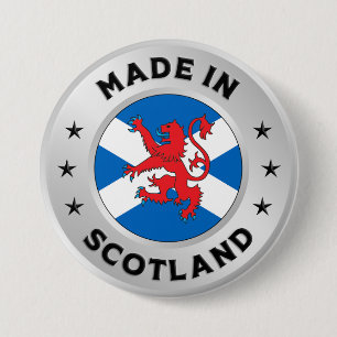 Made in Schotland Ronde Button 7,6 Cm