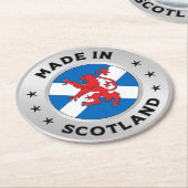 Made in Schotland Ronde Kartonnen Onderzetter (Gebogen)