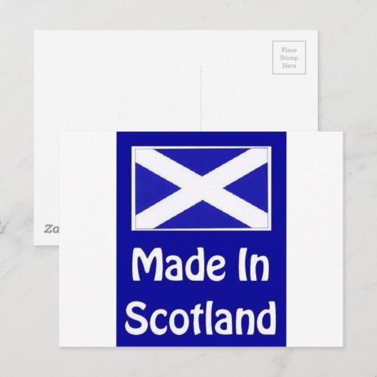 Made in Scotland Logo Briefkaart (Voorkant / Achterkant)