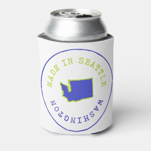 Made in Seattle Stamp Blikjeskoeler (Blikje Achterkant)