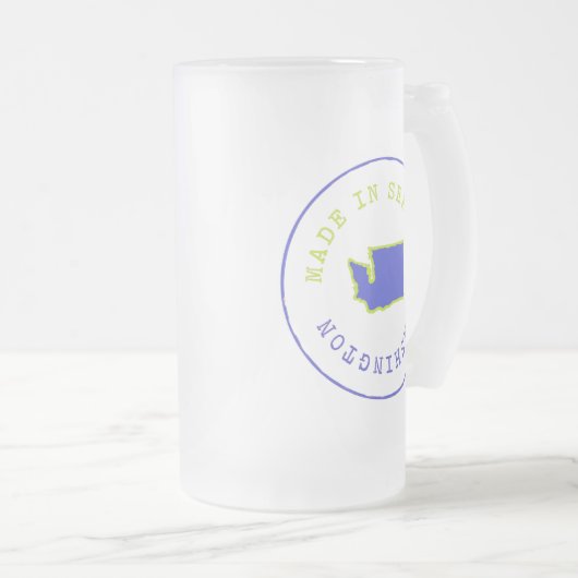 Made in Seattle Stamp Matglas Bierpul (Voorkant rechts)