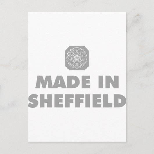Made in Sheffield Briefkaart (Voorkant)