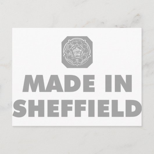 Made in Sheffield Briefkaart (Voorkant)