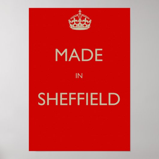 Made in Sheffield Poster (Voorkant)