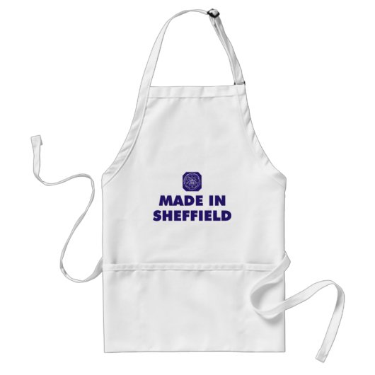 Made in Sheffield Standaard Schort (Voorkant)