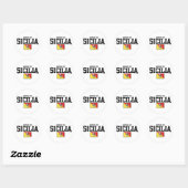 Made in Sicilia Ronde Sticker (Vel)