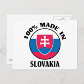Made in Slowakije Briefkaart (Voorkant / Achterkant)