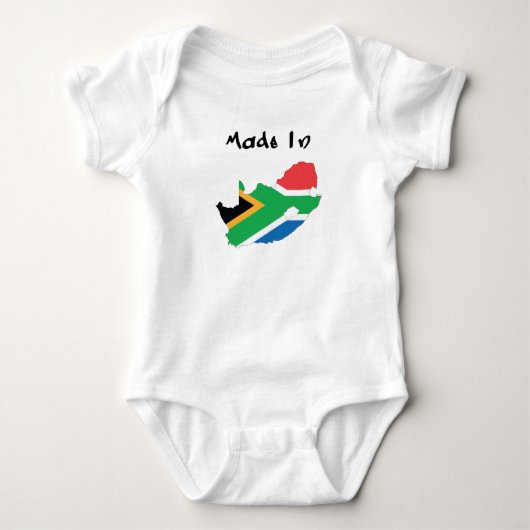 Made in South Africa baby bodysuit (Voorkant)