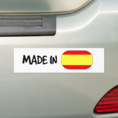 Made in Spain Bumpersticker (Op auto)
