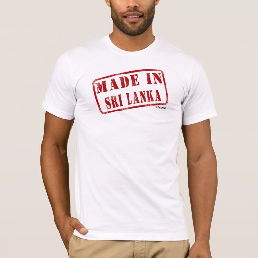 Made in Sri Lanka T-shirt (Voorkant)