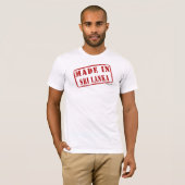 Made in Sri Lanka T-shirt (Voorkant volledig)
