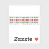 Made in Suriname Barcode Flag Sticker (Vel)