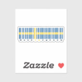 Made in Sweden Barcode Flag Sticker (Vel)