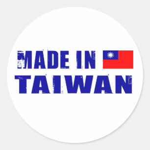 Made in Taiwan Ronde Sticker