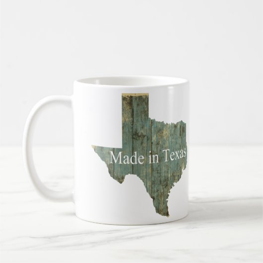 Made in Texas Coffee Tea Chocolate Mok (Links)