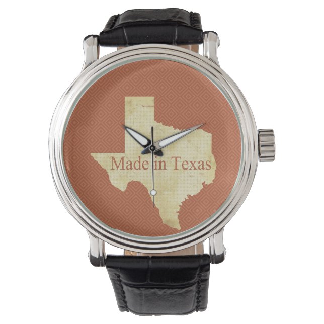 Made in Texas Rusty Red Horloge (Voorkant)
