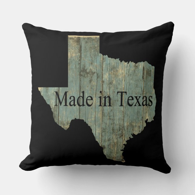 Made in Texas Square Sierkussen (Voorkant)