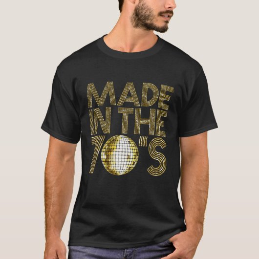 Made in the 70s 70s 1979 Retro disco 40 jaar T-shirt (Voorkant)