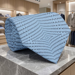 Made In The Shades Of Blue Uitgerekte Patroon Stropdas