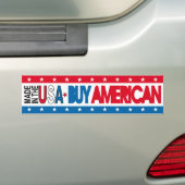 Made in the USA - Buy American Bumpersticker (Op auto)