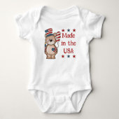 Made in the USA Patriottisch Romper (Voorkant)