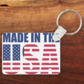 "Made in the USA" Vlag Sleutelhanger -Patriottisch (Voorkant)