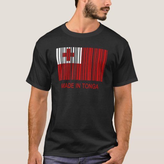 Made in Tonga-vlag T-shirt (Voorkant)